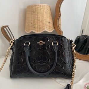 Coach Black Embossed Purse